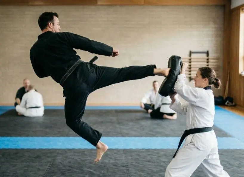 Advanced karate training basics kick technique demonstration